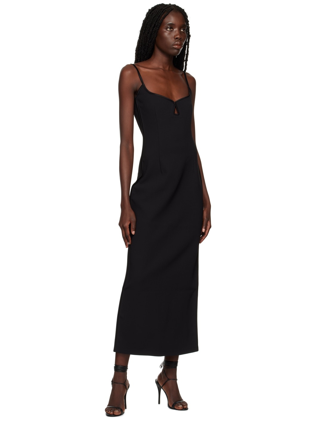 Black Marlo Midi Dress - 4