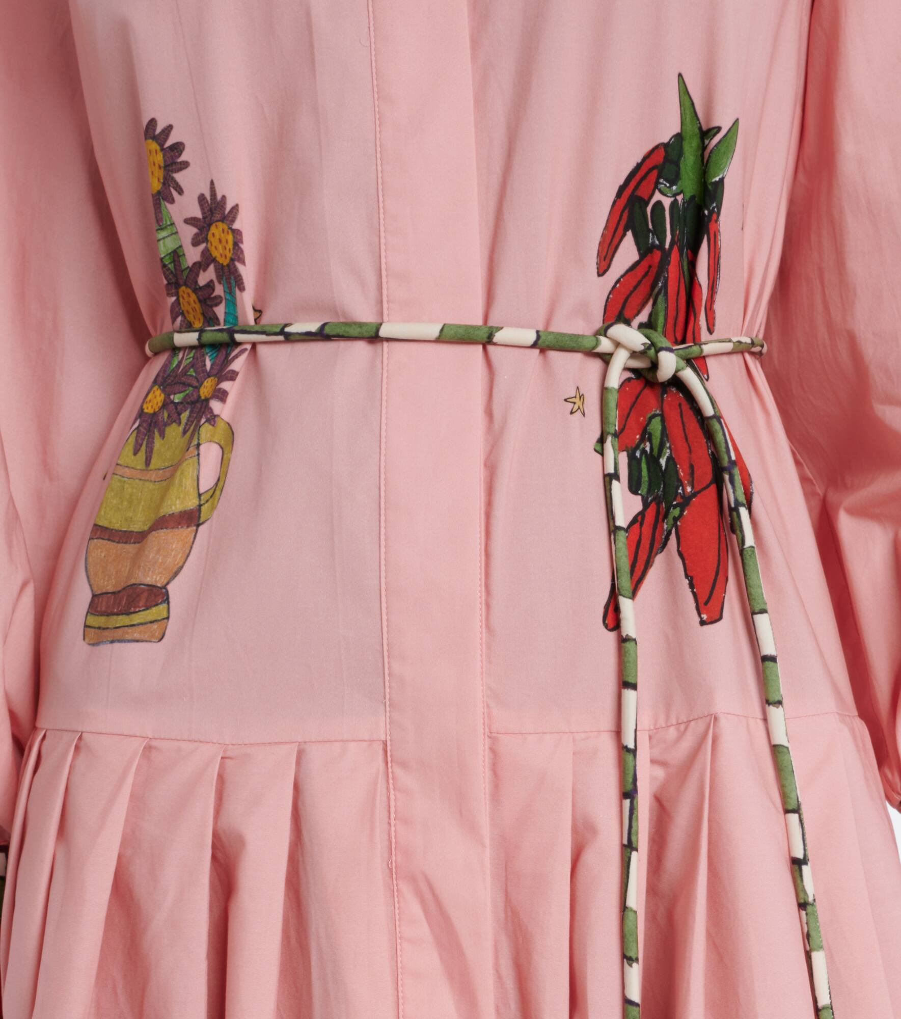 x Greg Sindel Contessa cotton poplin shirt dress - 5