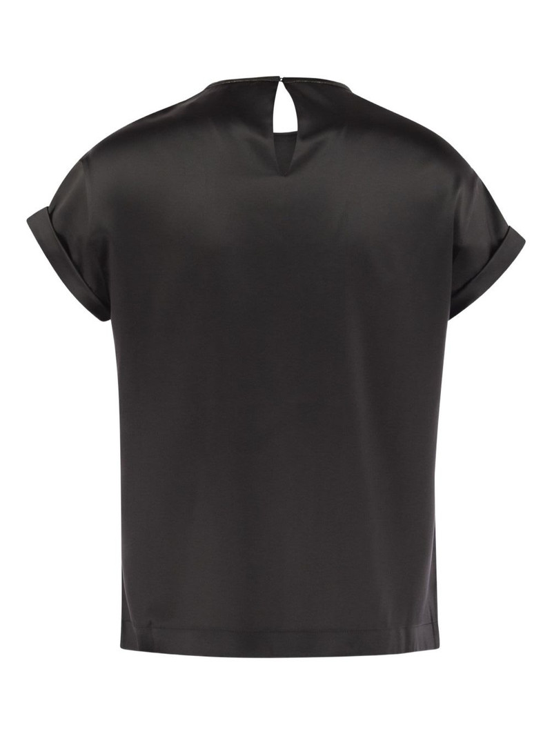 Brunello Cucinelli satin top outlook