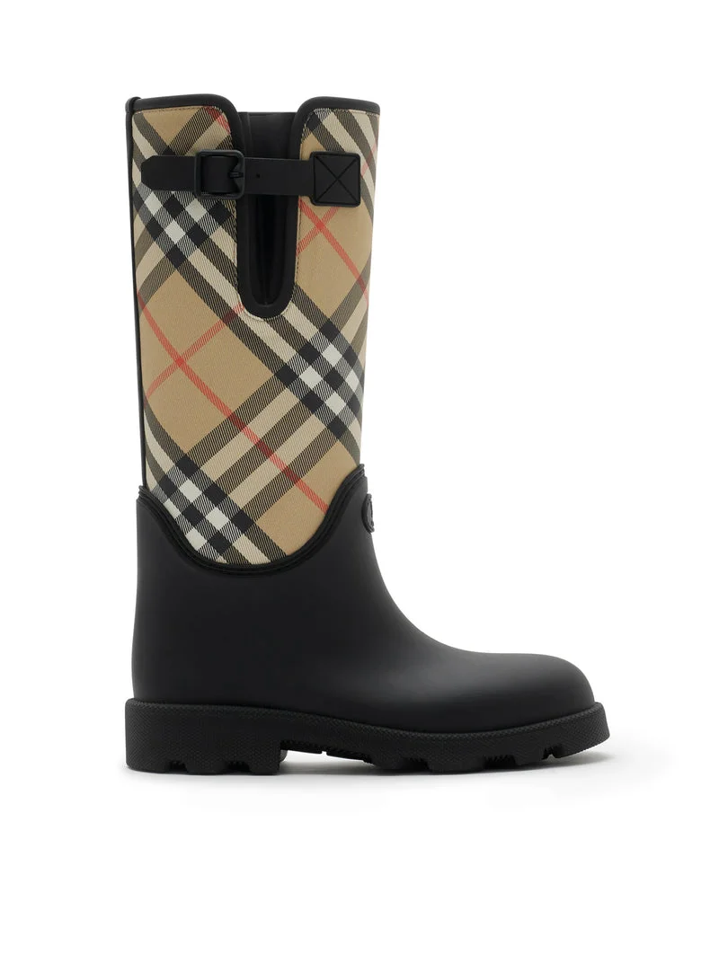 Burberry Women Marsh Stamp High Rubber Boots - 1