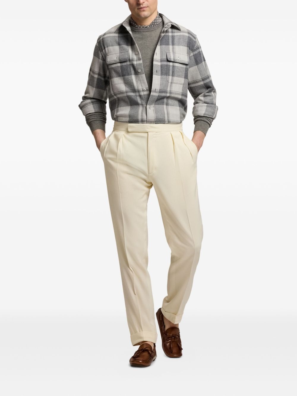 checked pocket shirt - 2