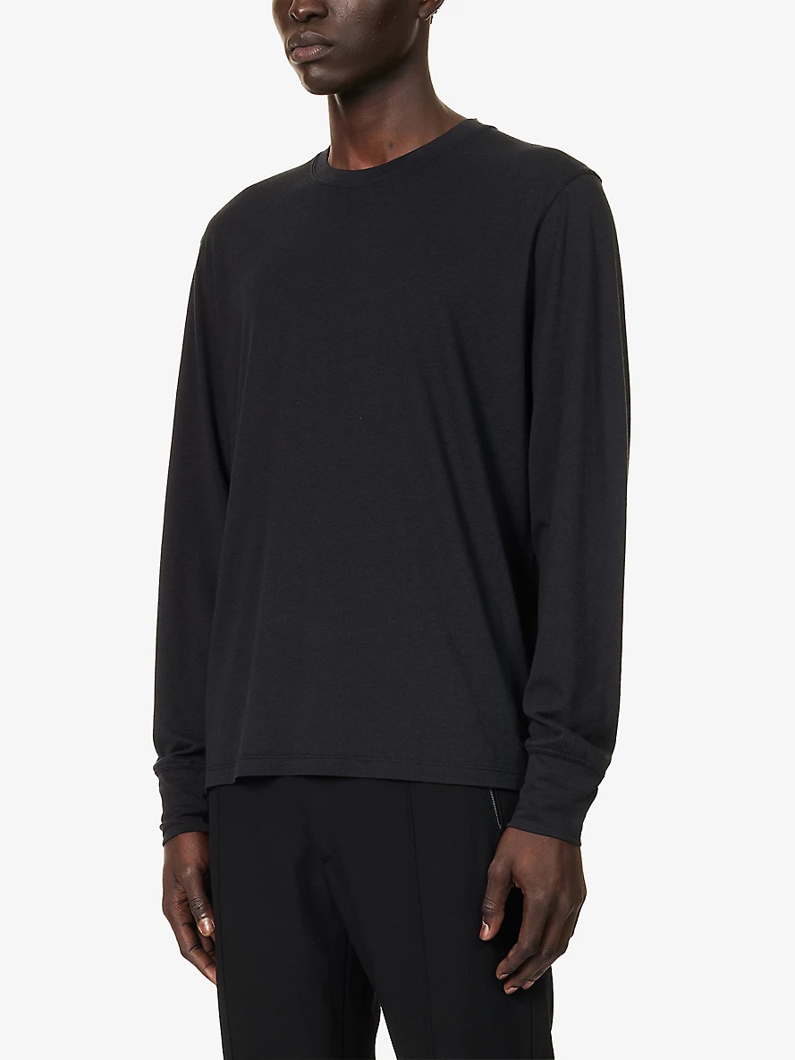 Brand-embroidered crewneck woven sweatshirt - 3