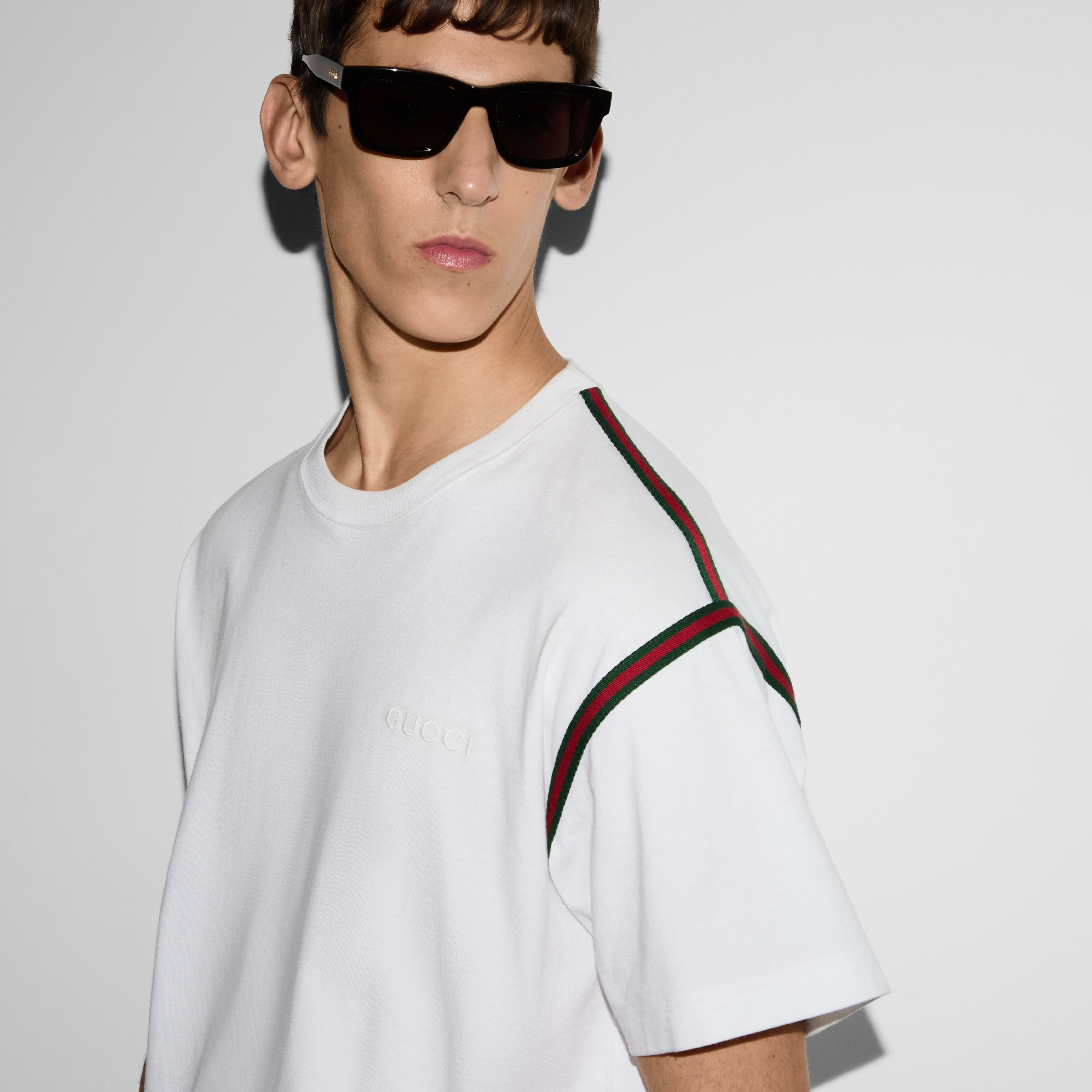 Embroidered cotton jersey T-shirt - 5