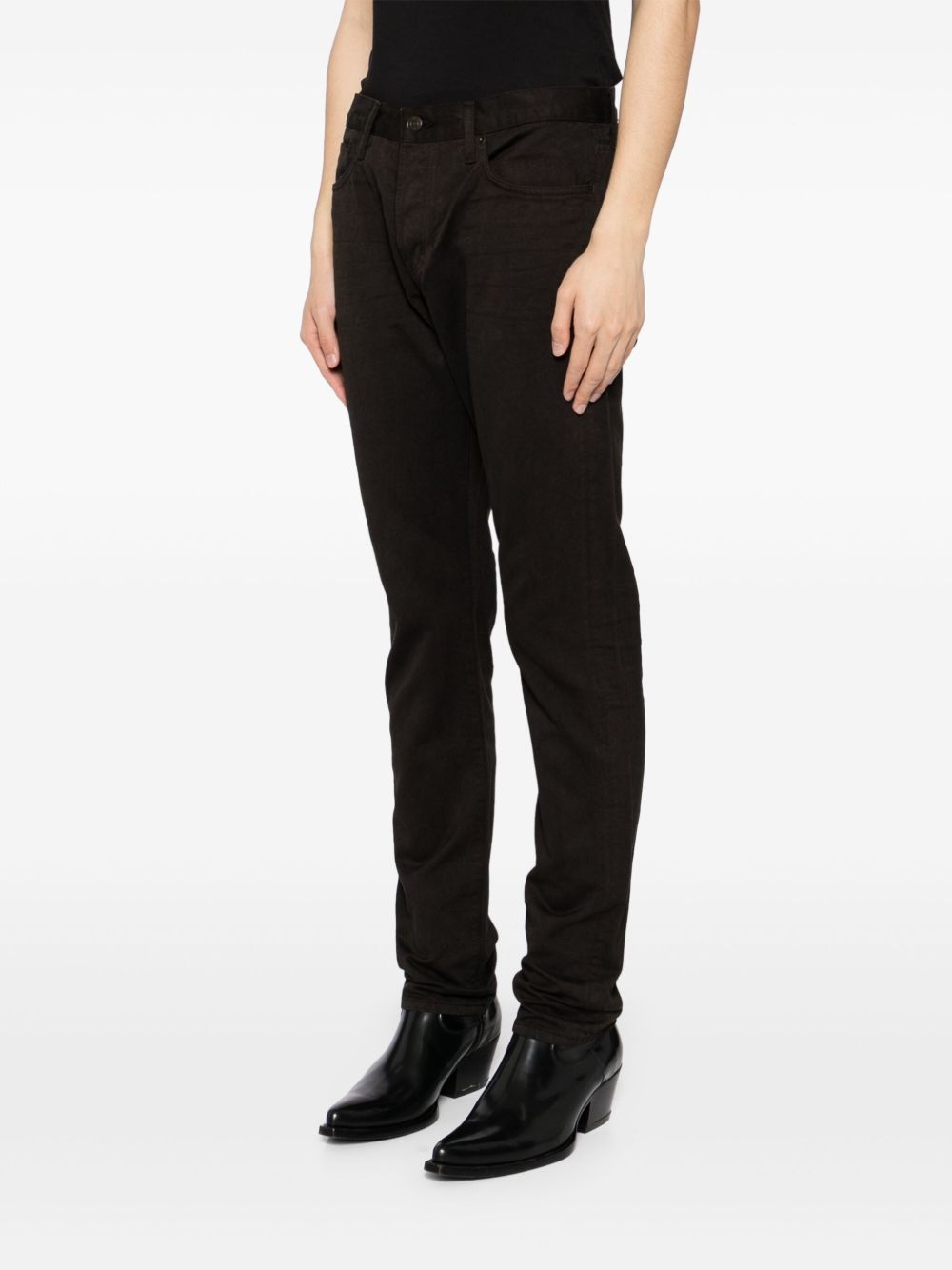 compact twill slim-fit jeans - 3