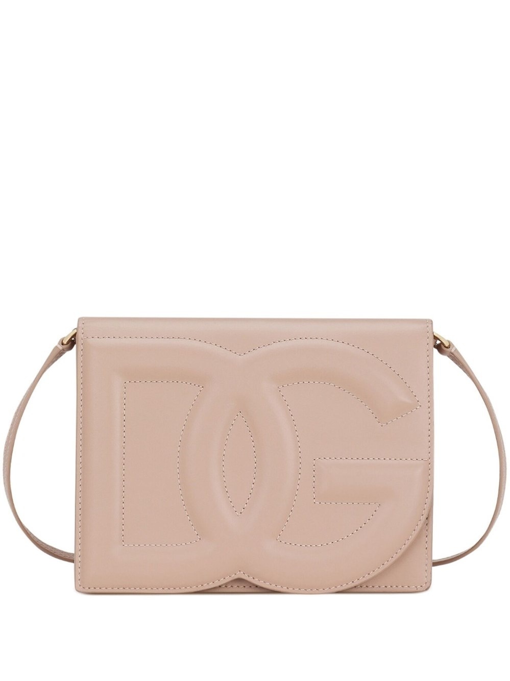 DG Logo leather crossbody bag - 1
