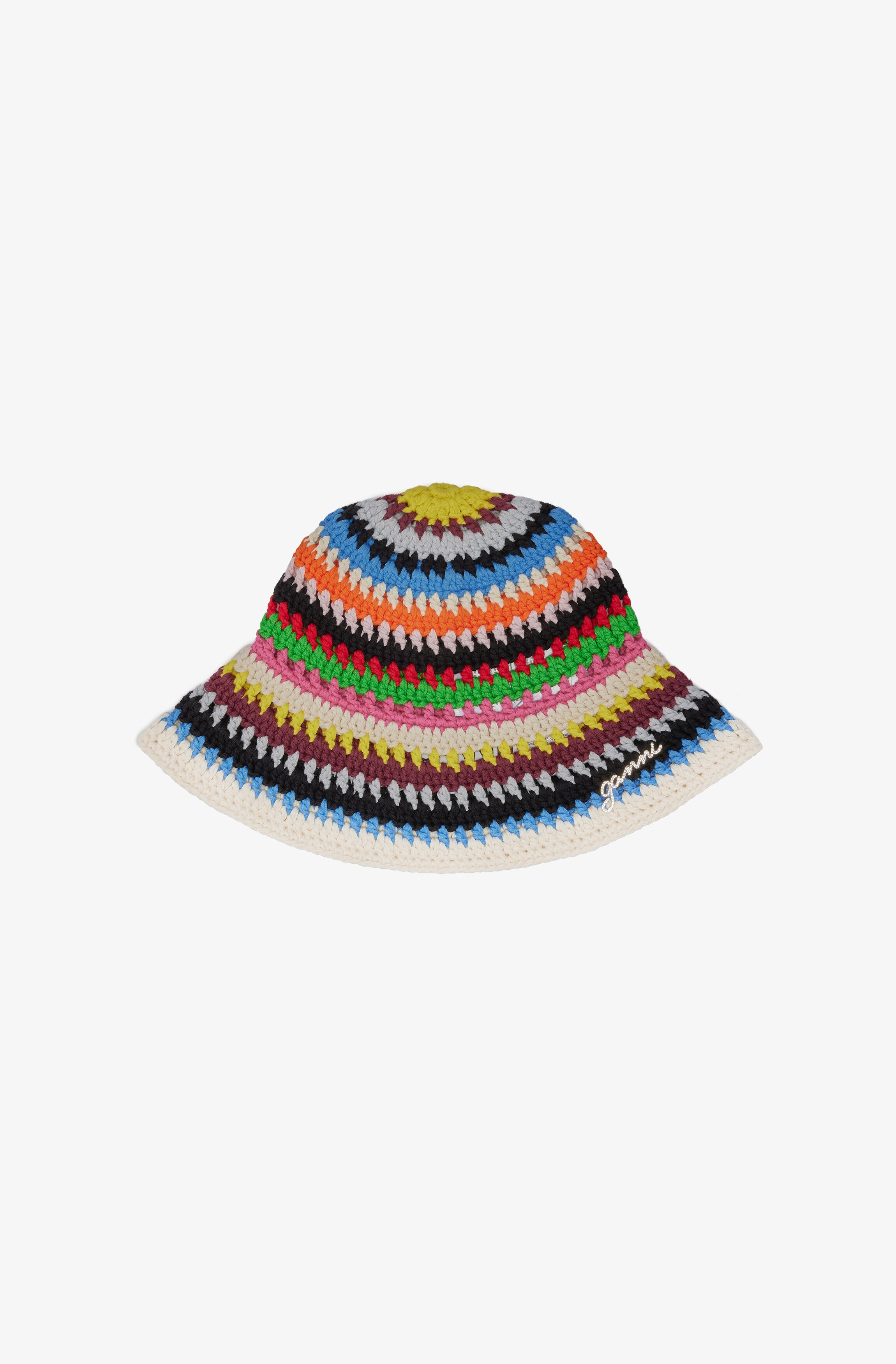 MULTICOLOR CROCHET BUCKET HAT - 1