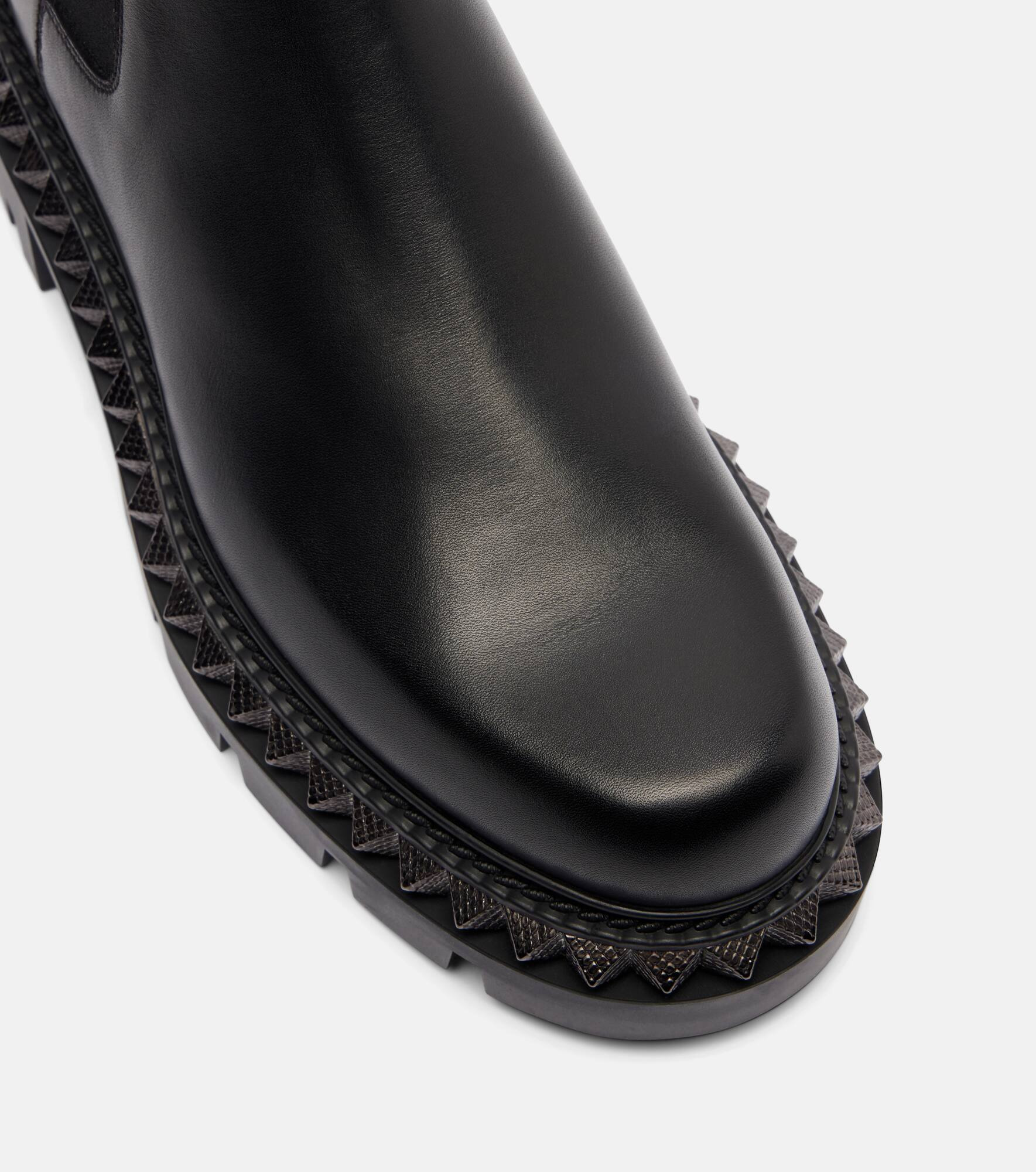 St Emilia embellished leather ankle boots - 5