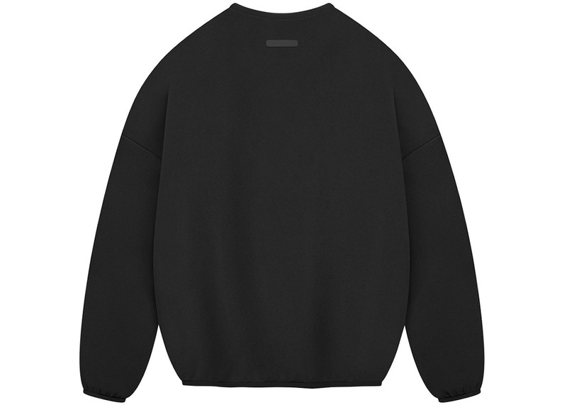 Fear of God Fear of God Athletics Suede Fleece Crewneck Black outlook