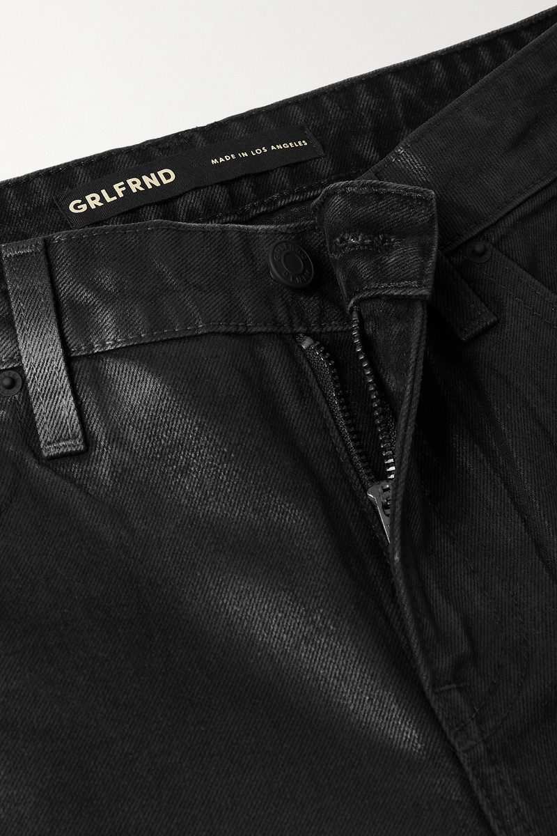 Hailey coated low-rise bootcut jeans 5
