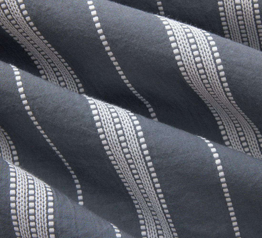 Cabana Shirt - Sage Ticking Stripe - 4