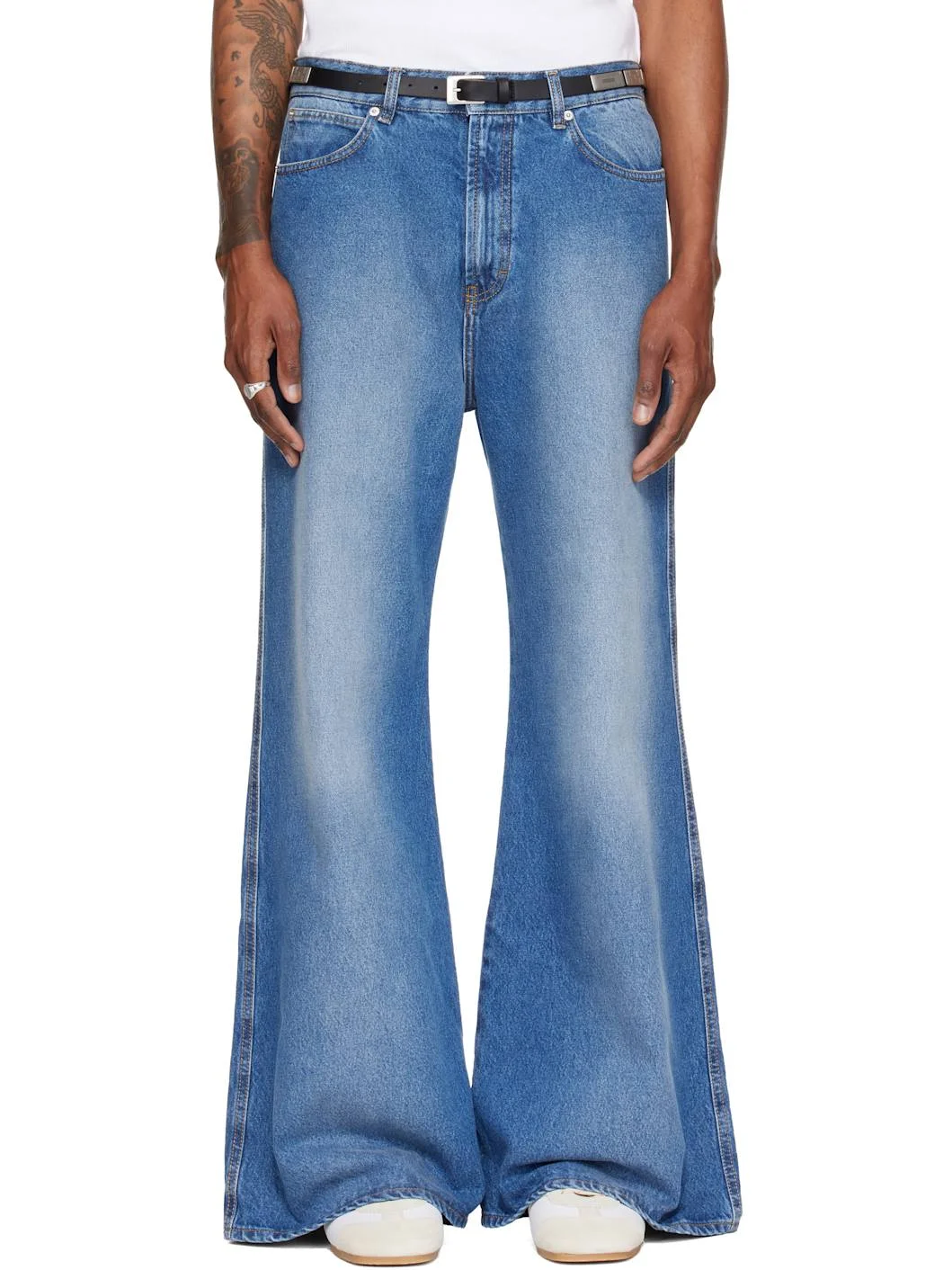 Blue Denim Phat Jeans - 1
