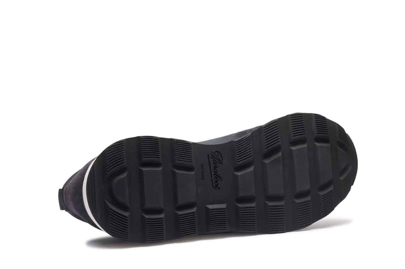 Cosmos Black Velvet/Ventile - Rubber Sole 4