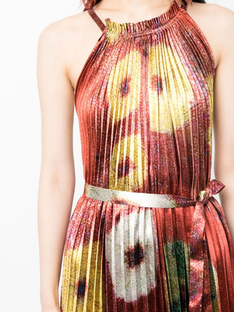 Amiko floral-print pleated dress 5