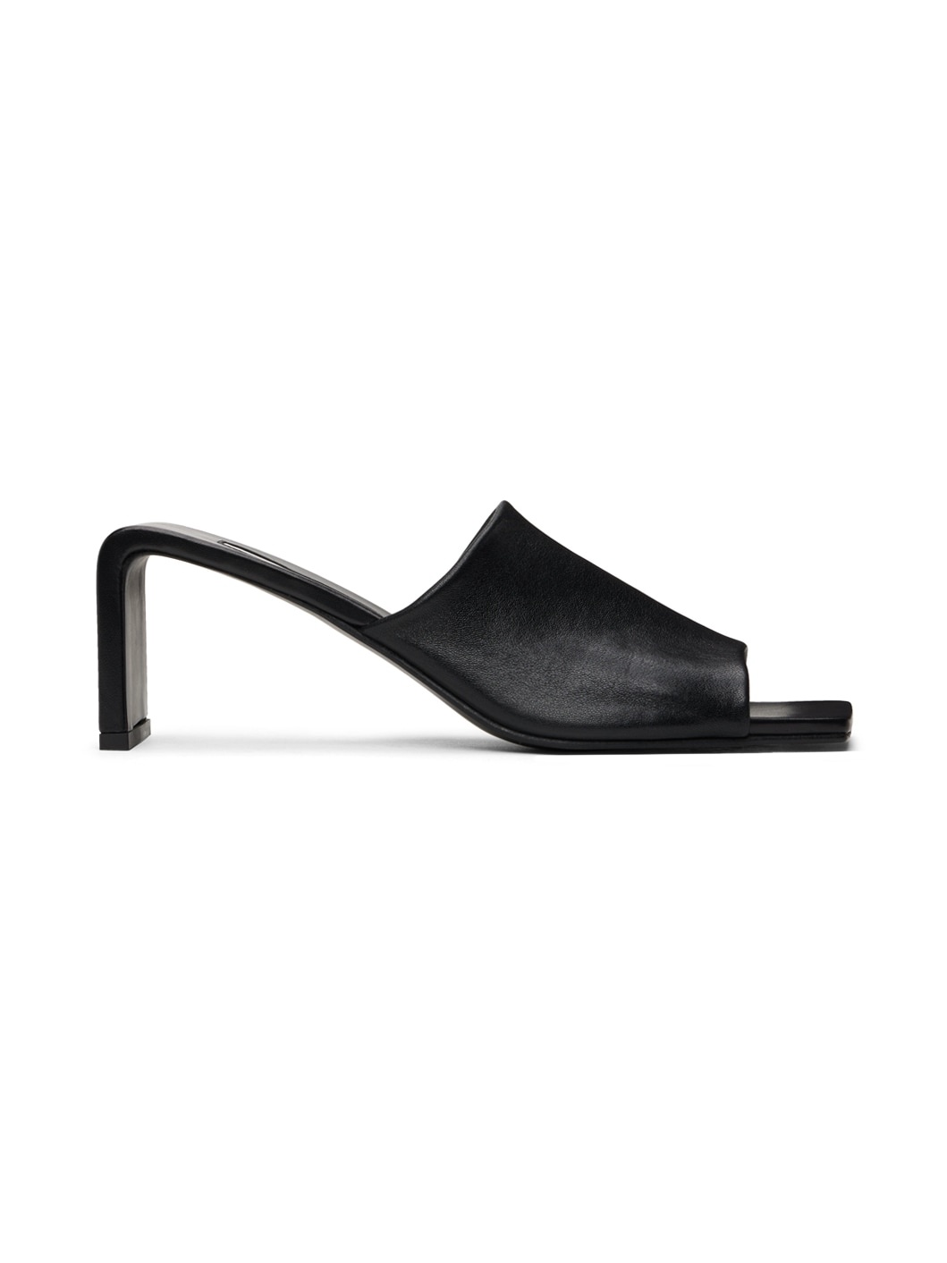 Black High Heeled Sandals - 1