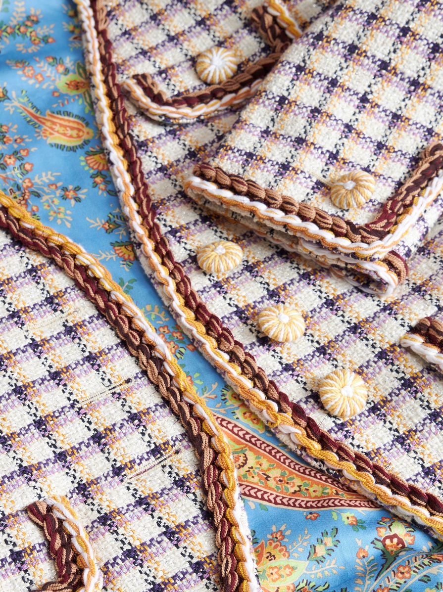 CHECK JACQUARD JACKET - 7