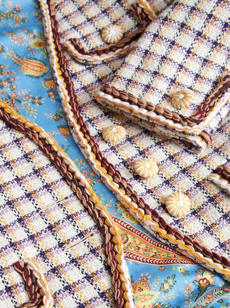 CHECK JACQUARD JACKET 7