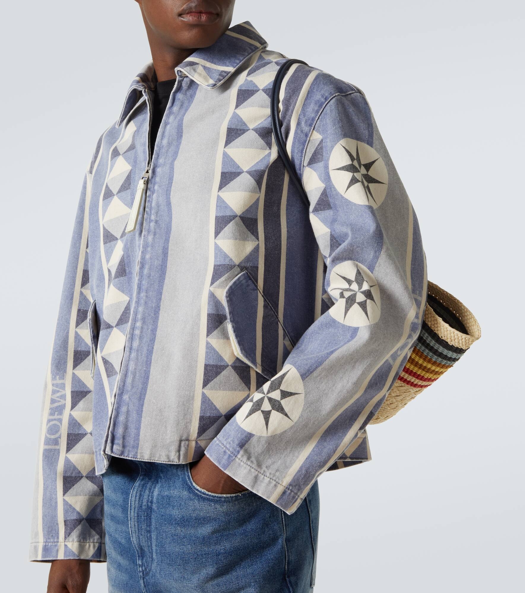Paula's Ibiza printed denim blouson - 5