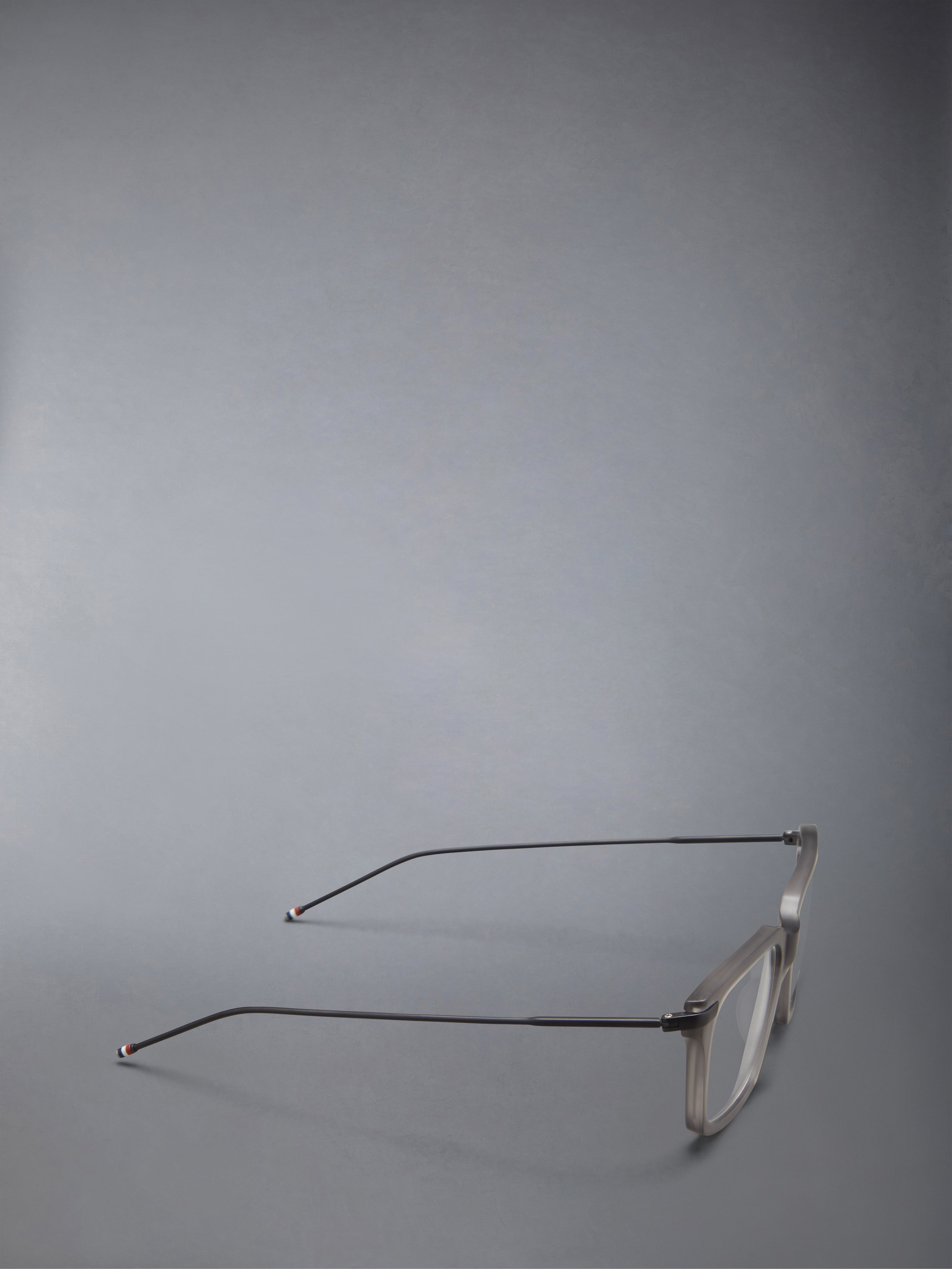 Acetate And Titanium Rectangular Eyeglasses - 6