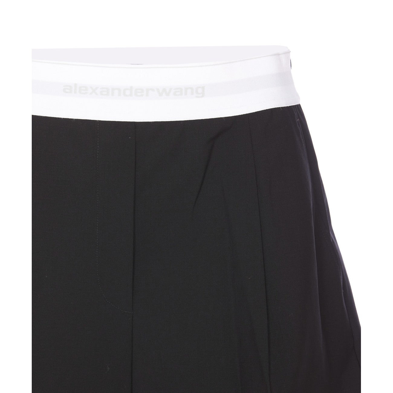 Alexander Wang Women High Waisted Pleated Short With Logo Elastic - 4