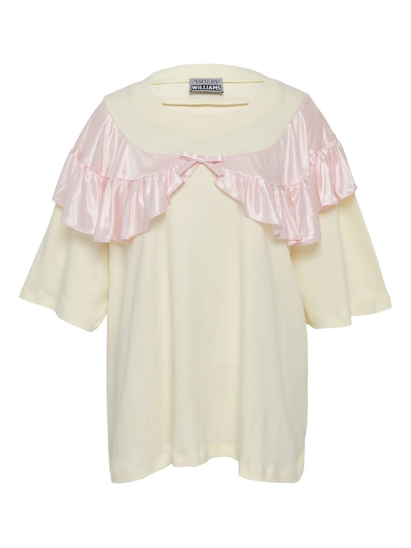 ruffled curtain T-shirt 1