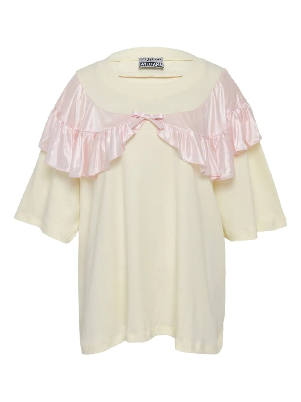 ruffled curtain T-shirt - 1