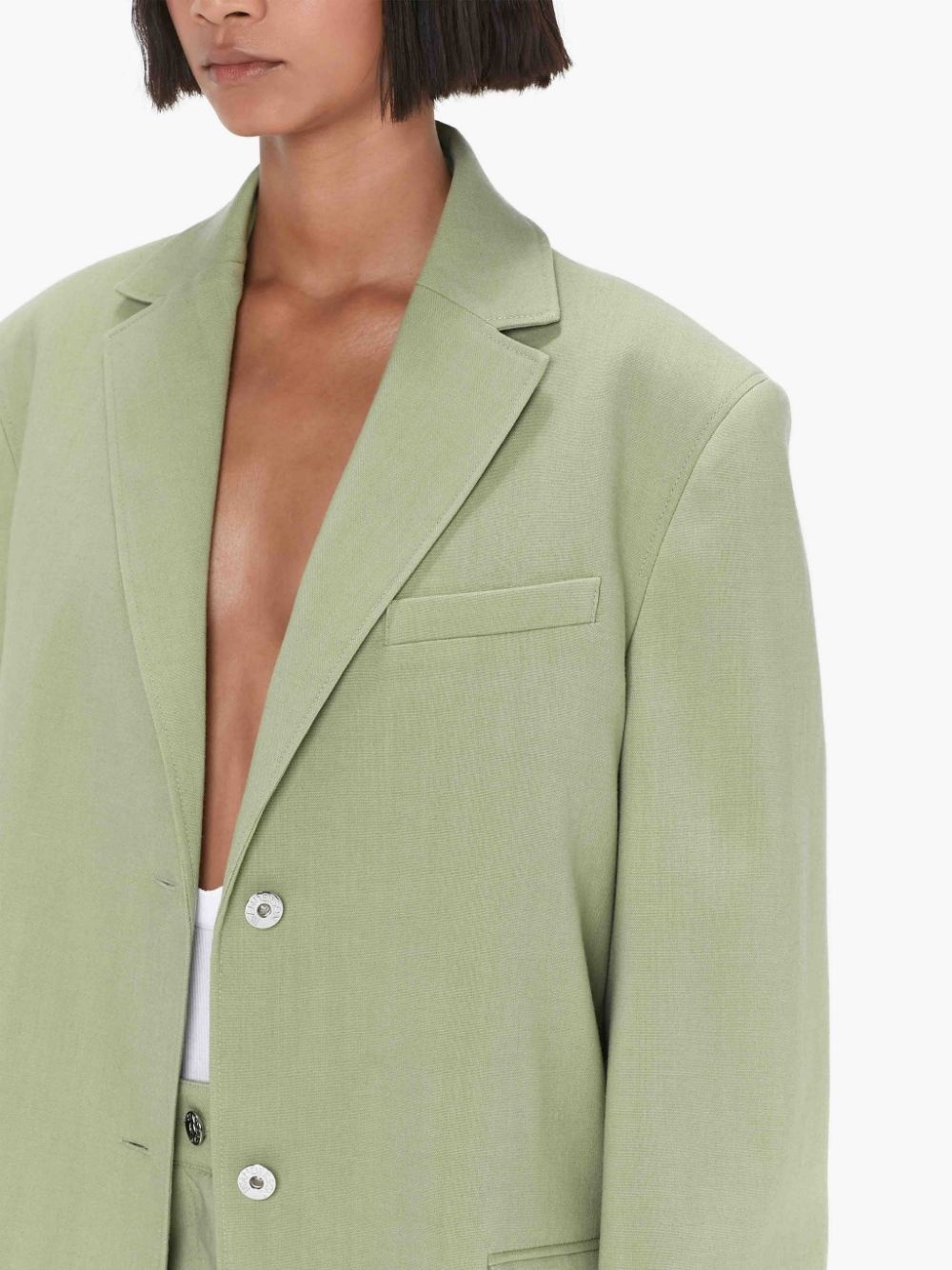 OVERSIZED WOOL SB BLAZER - 5