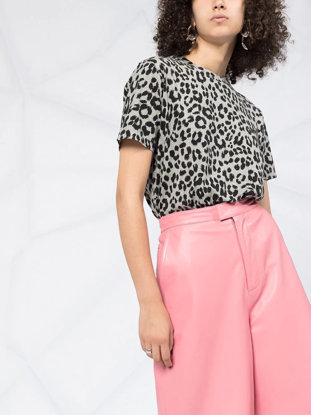 leopard print T-shirt - 5