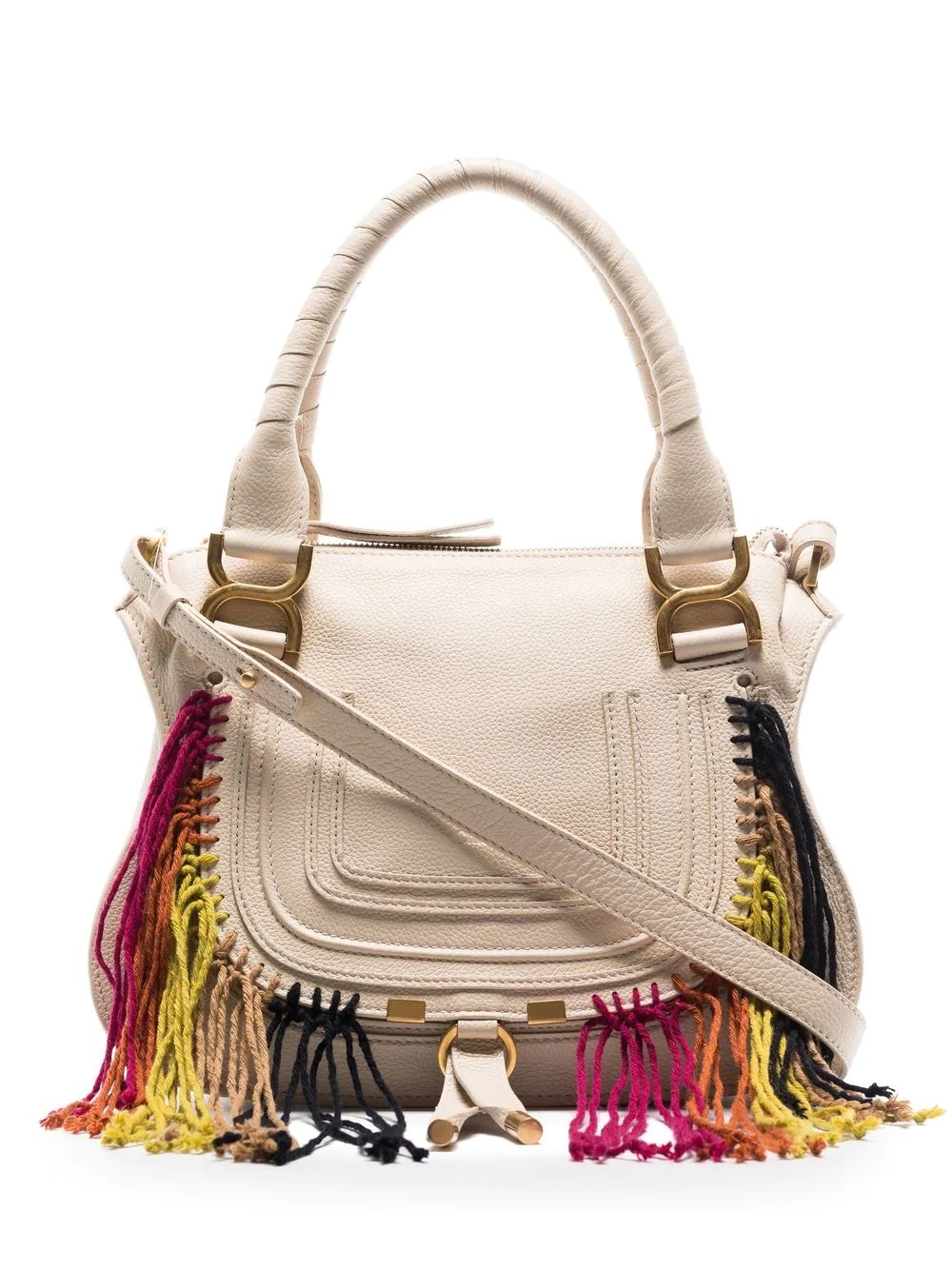 Marcie fringed tote bag - 1