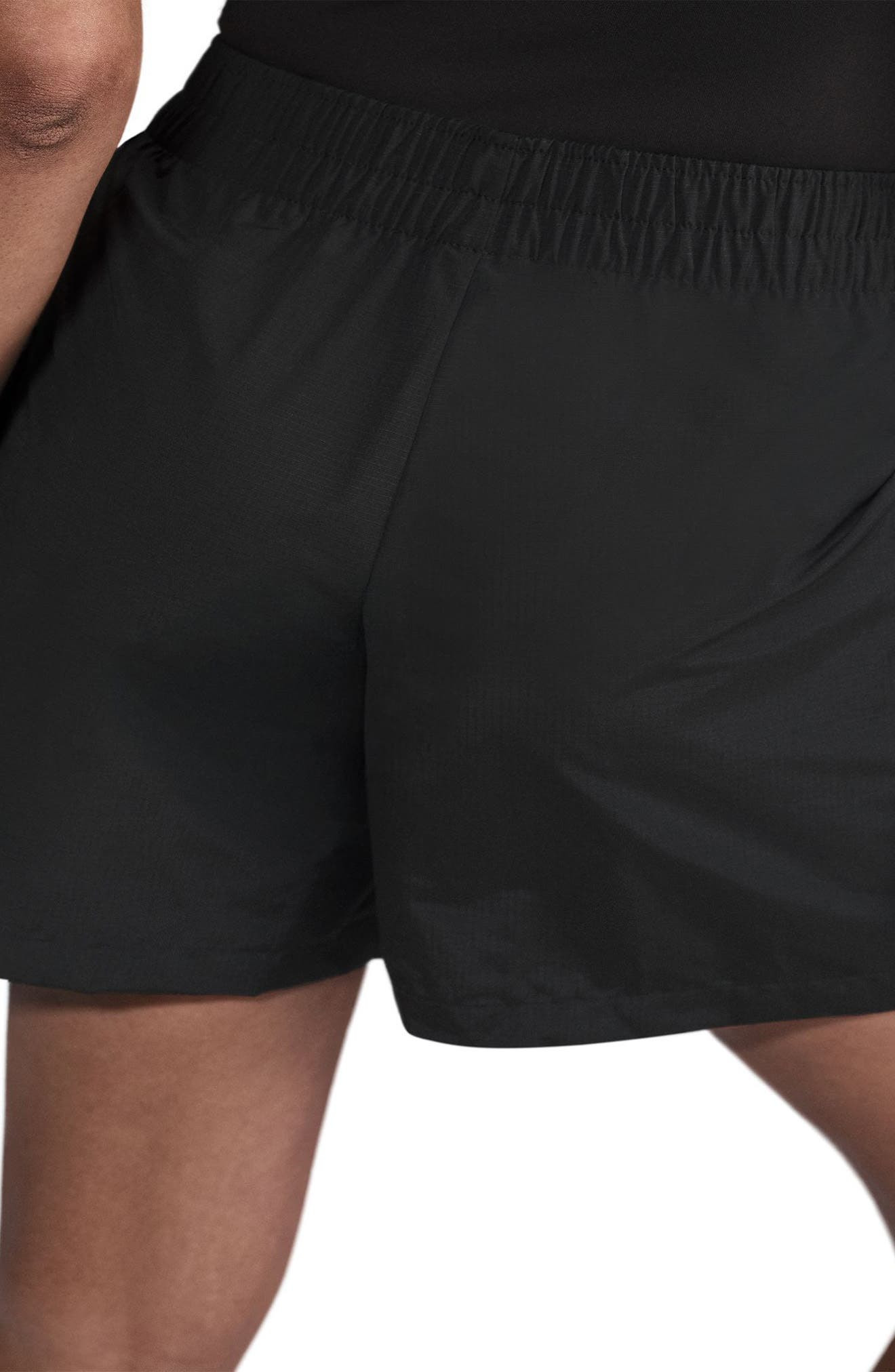 Nike Sportswear Essential Woven High Waist 5-Inch Cargo Shorts in Black/White at Nordstrom - 3