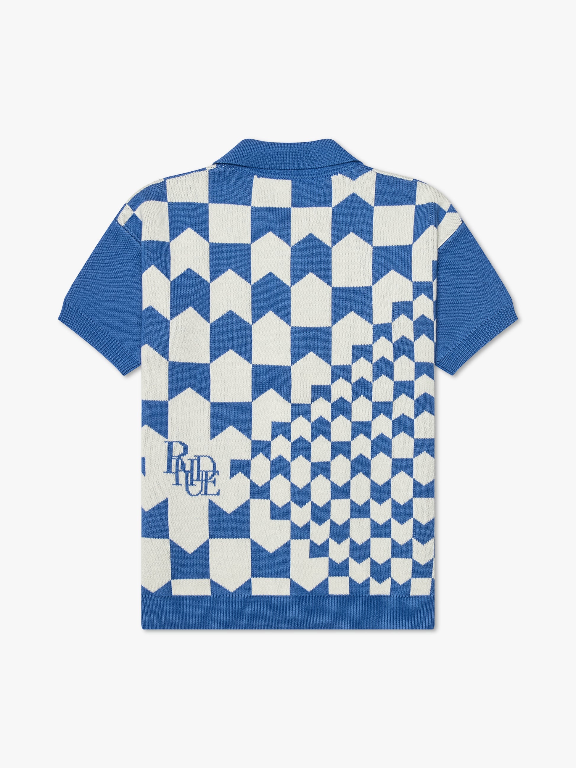 RHACING CHECKERED KNIT POLO - 2