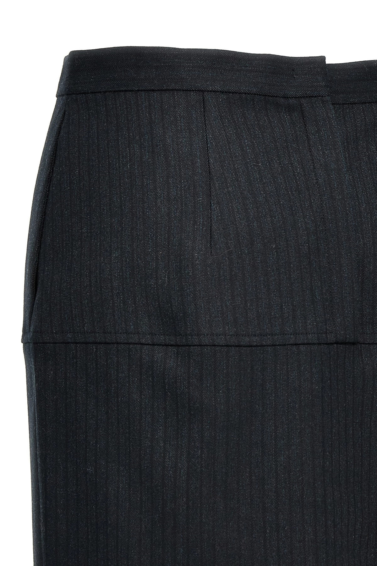 Pinstriped wool skirt - 5