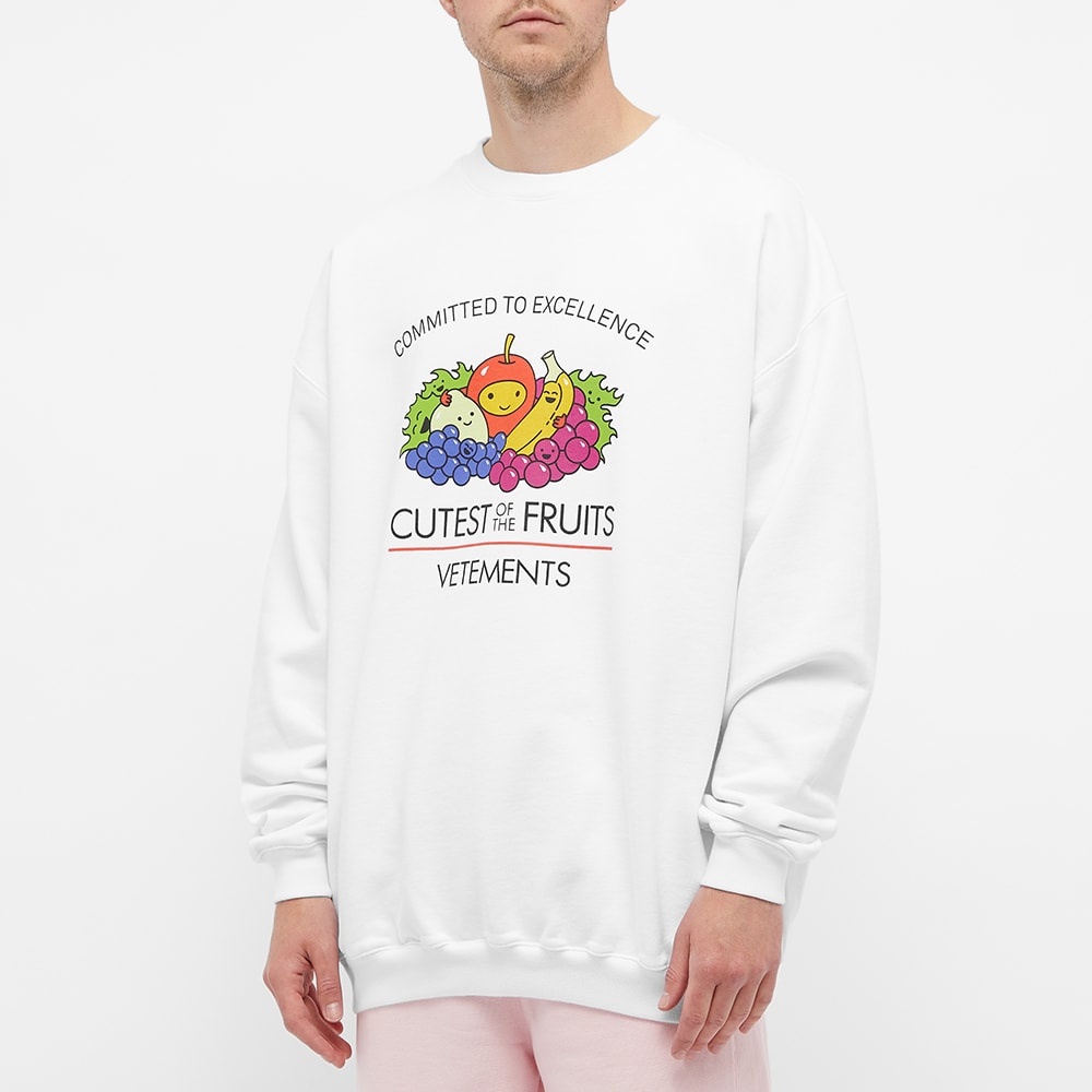 VETEMENTS Cutest Of The Fruits Oversized Crew Sweat - 4