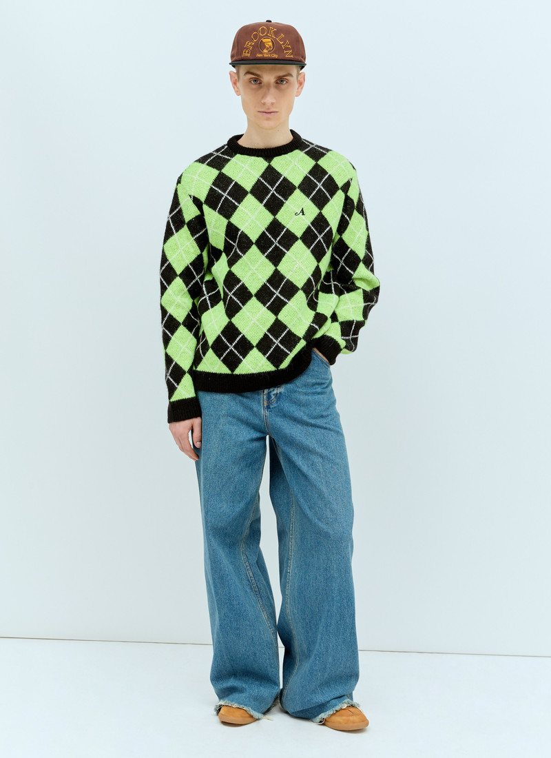 AWAKE NY Argyle Sweater outlook