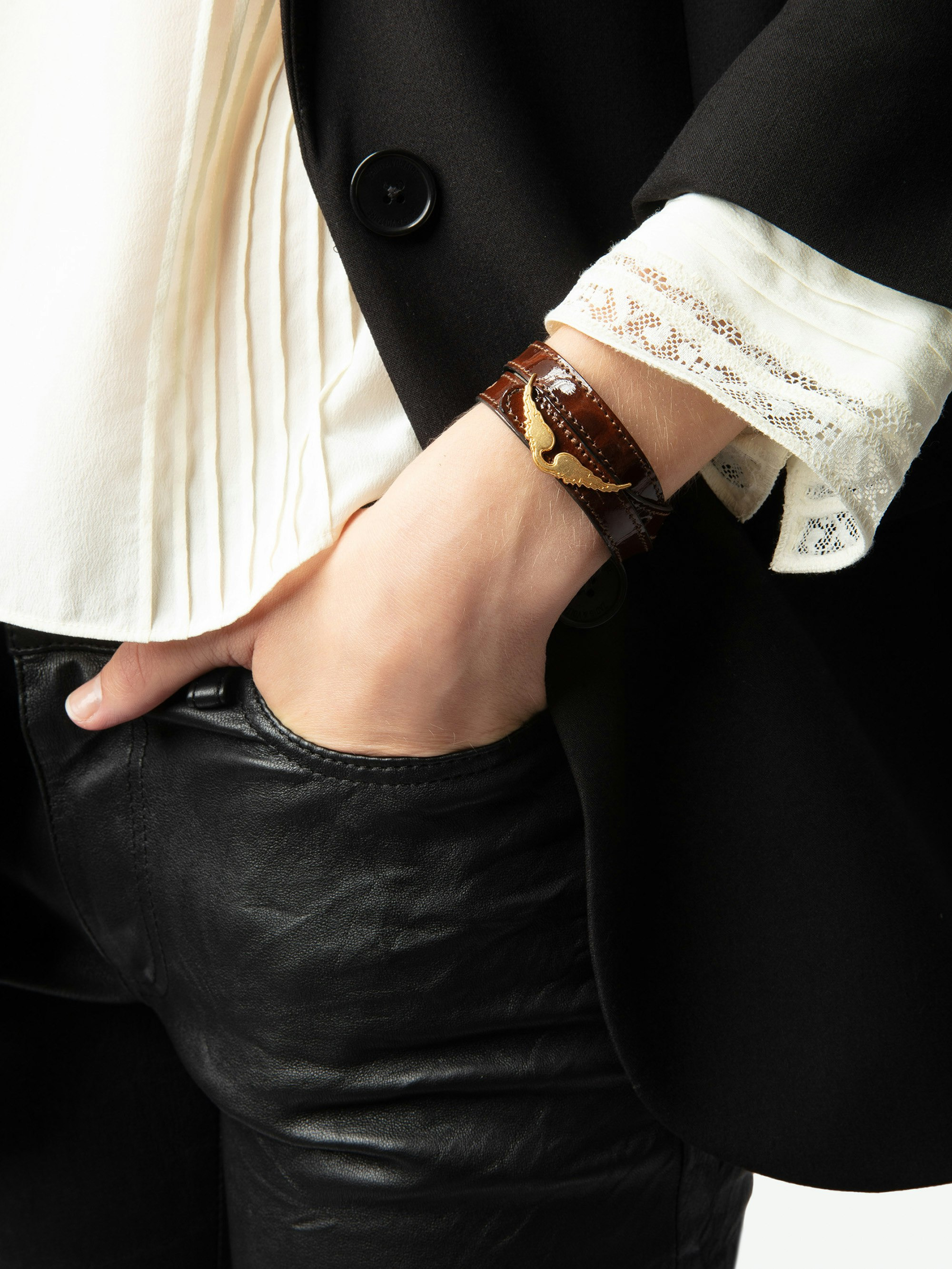Rock Leather Bracelet - 5