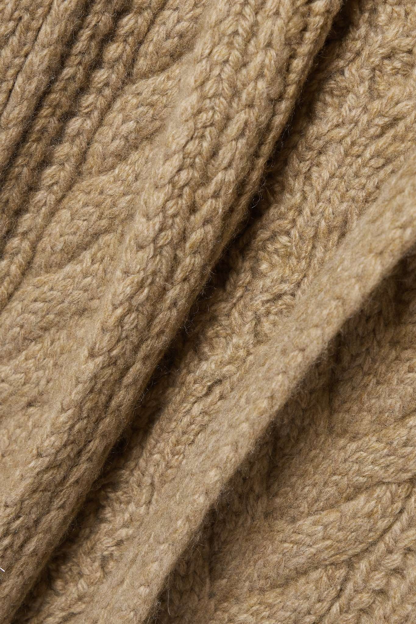 Erdenet cable-knit cashmere and mohair-blend cardigan - 4