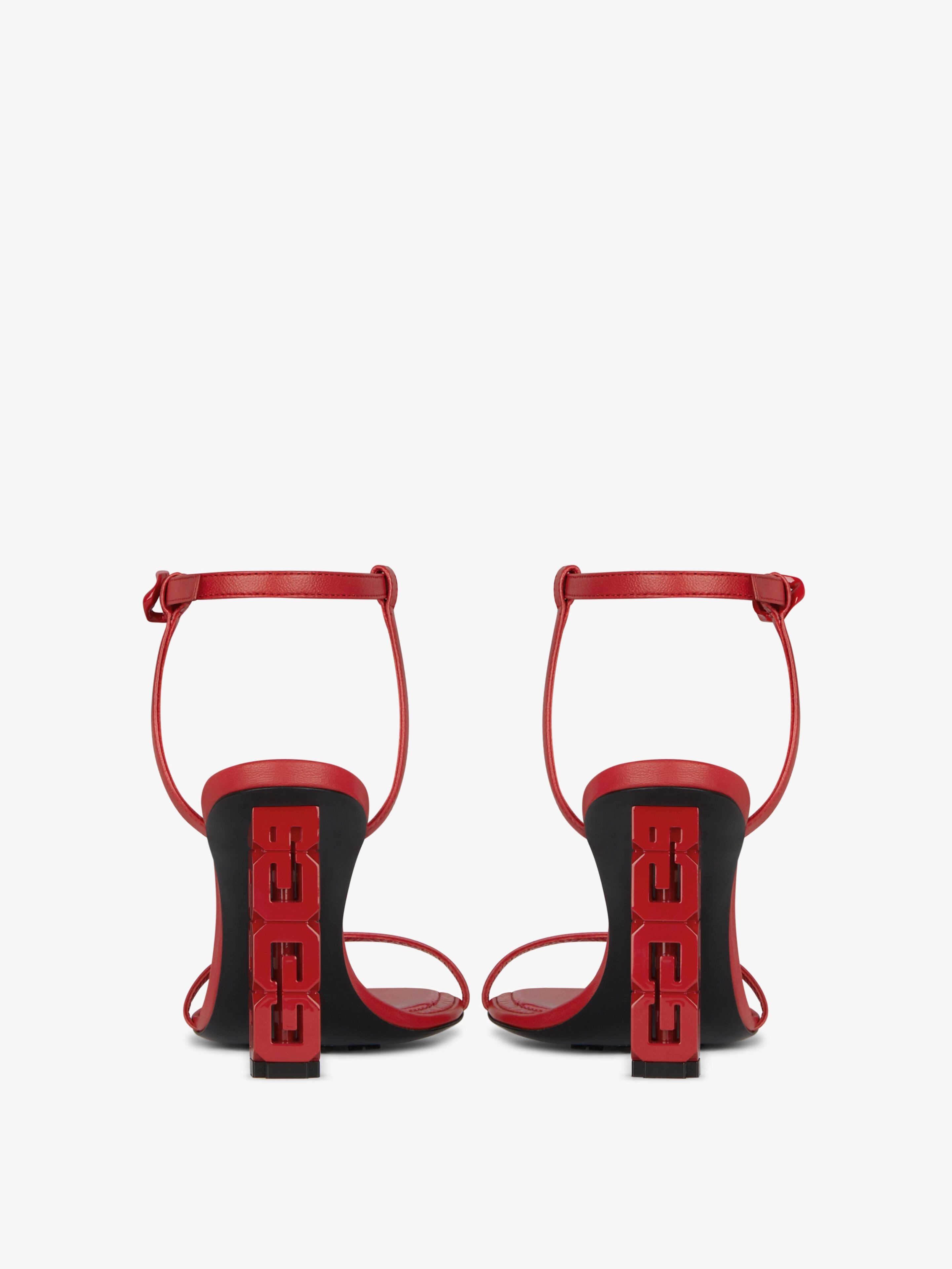 G CUBE SANDALS IN LEATHER - 6