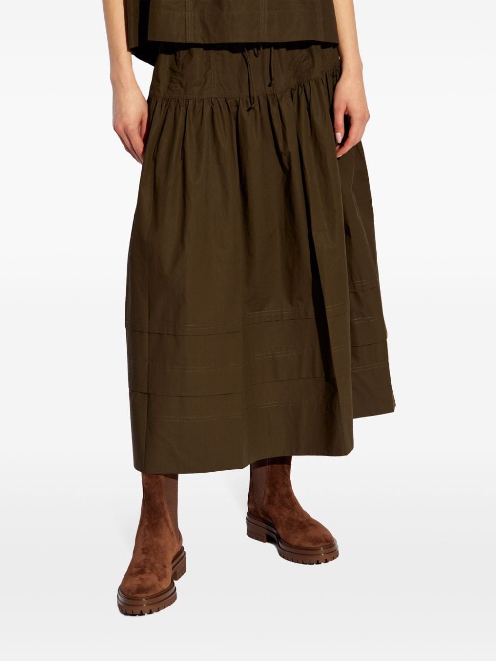 Anithia cotton midi skirt - 3