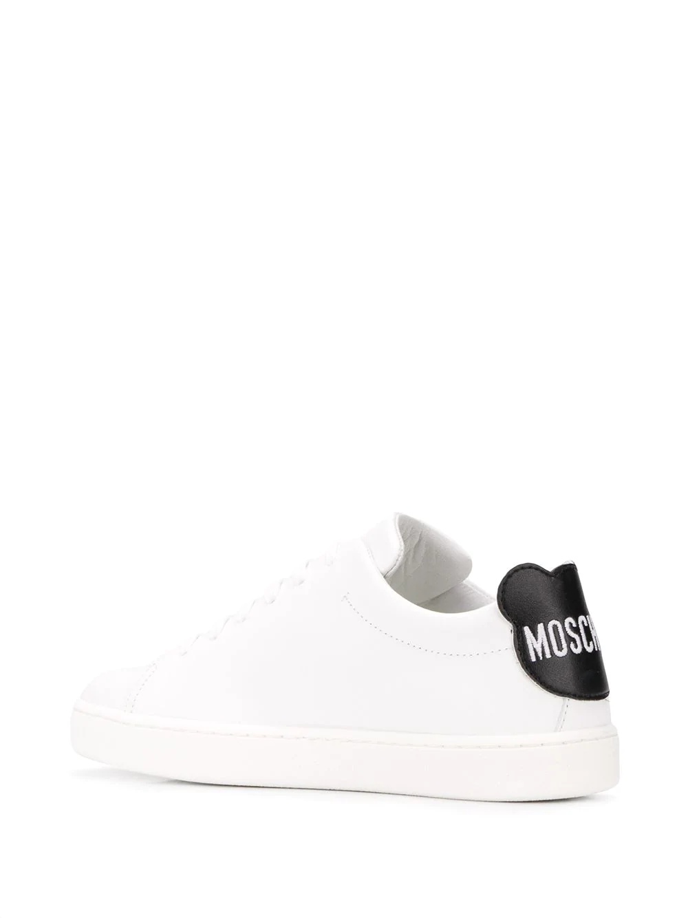 logo-patch lace-up sneakers - 3