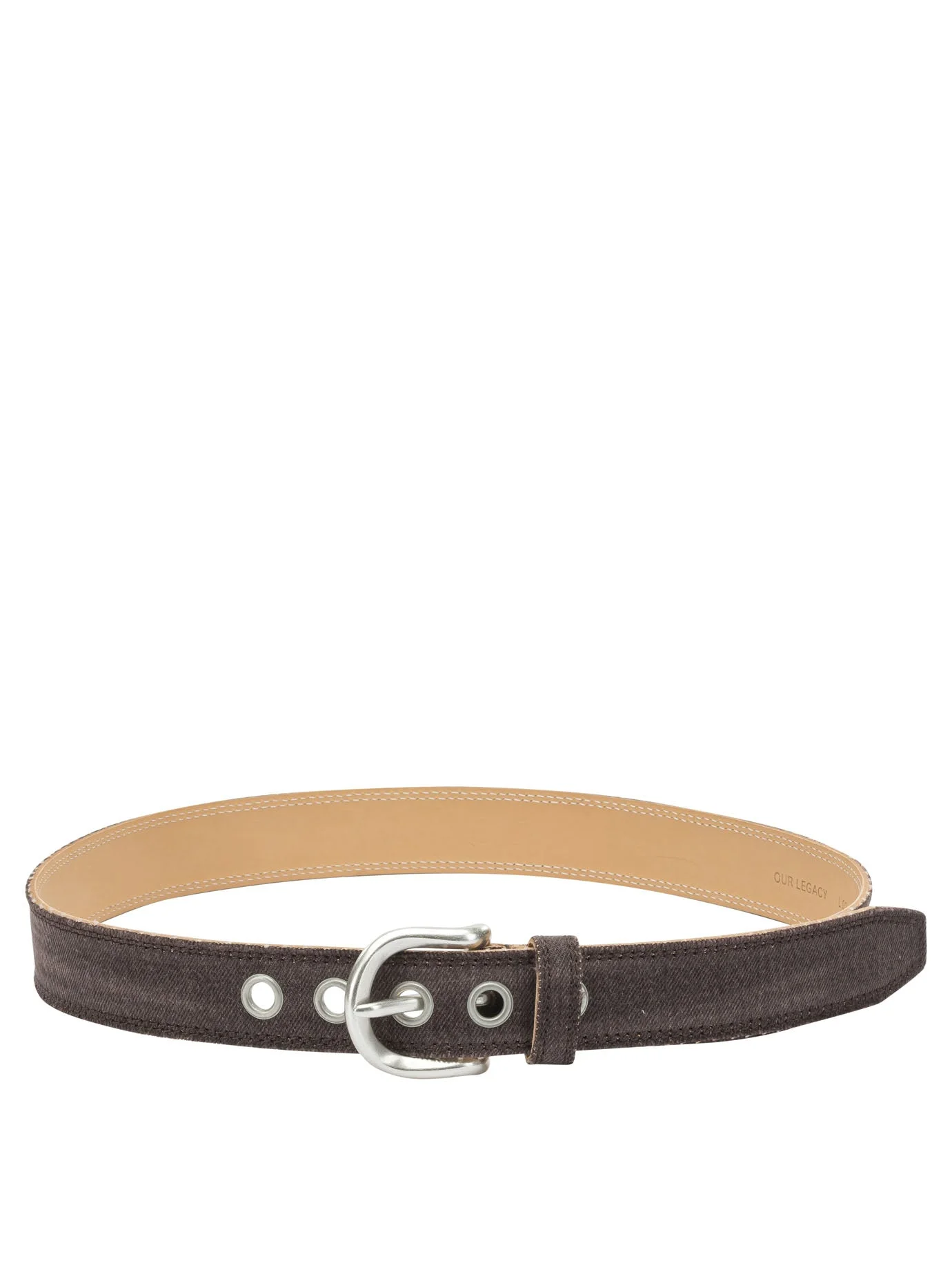 Our Legacy Denim And Leather Belt - 1