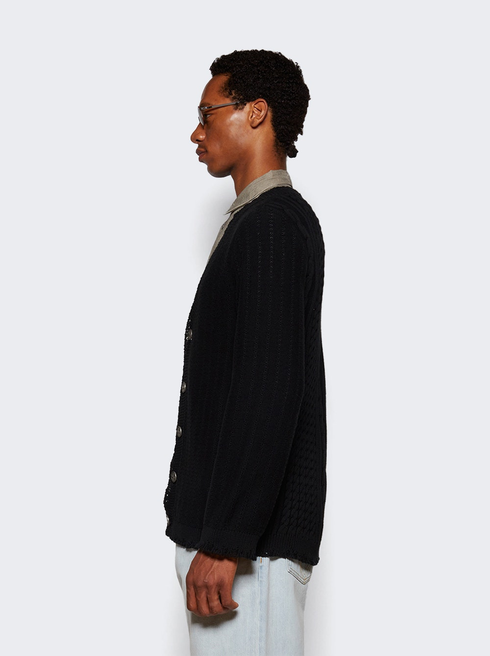 Asymmetrical Cardigan Black - 3