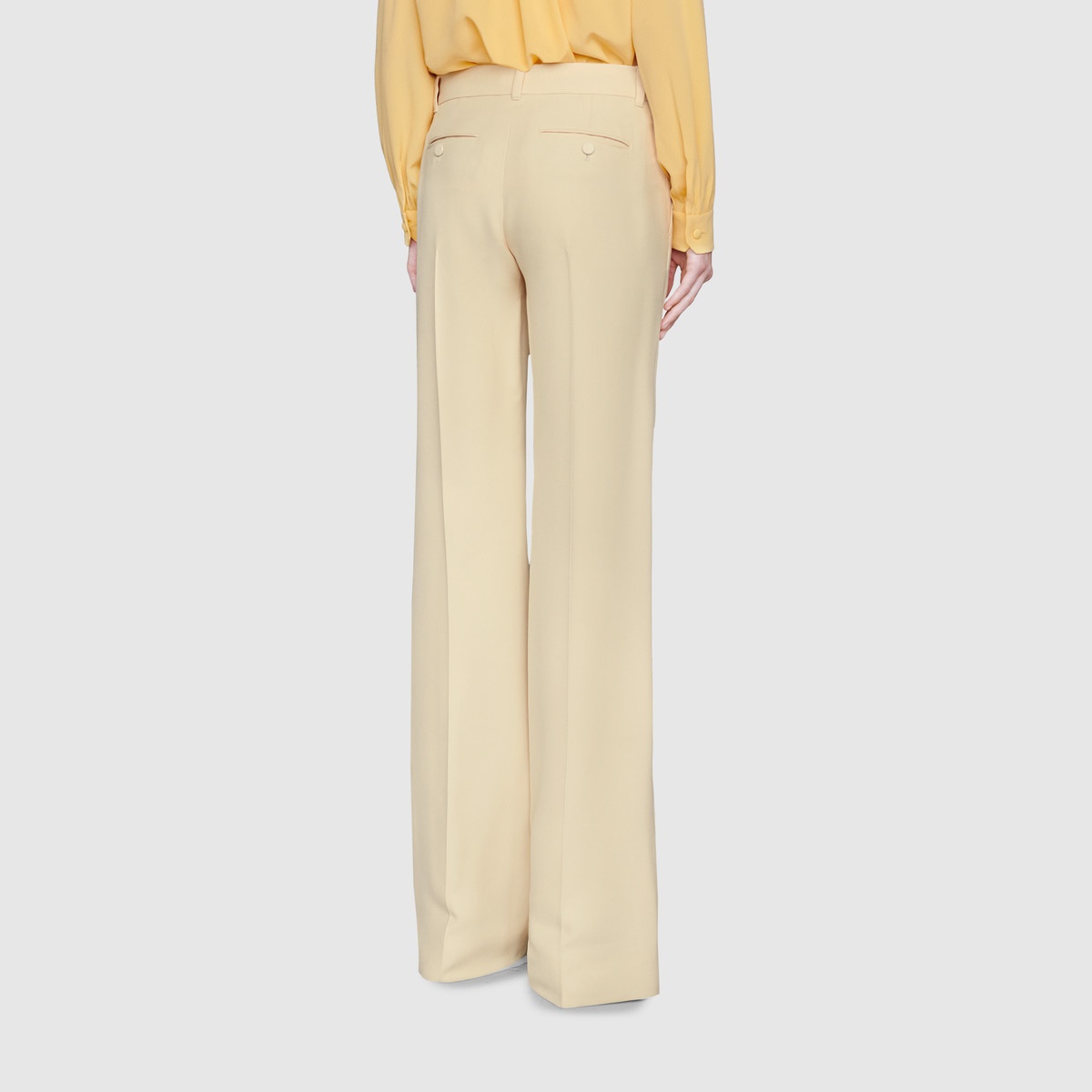 Wool silk flare pant - 4