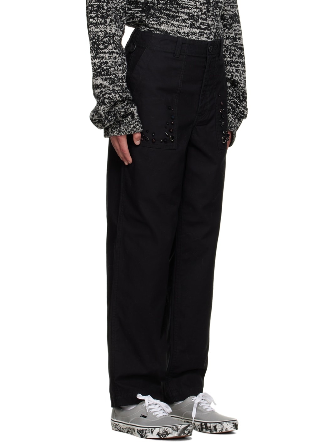 Black Beaded Trousers - 2