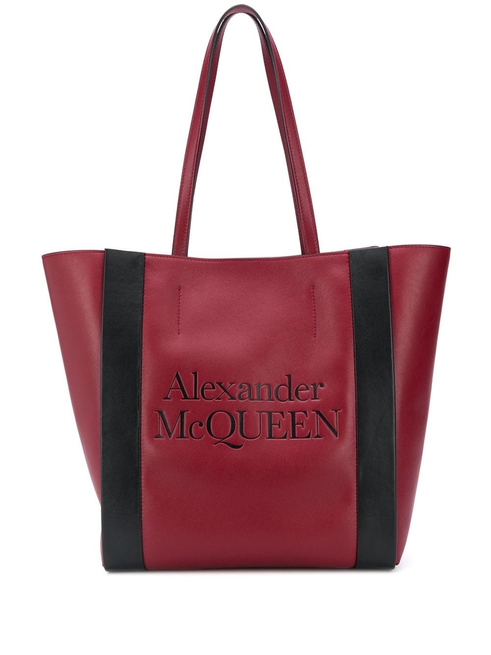 Signature debossed logo tote bag - 1