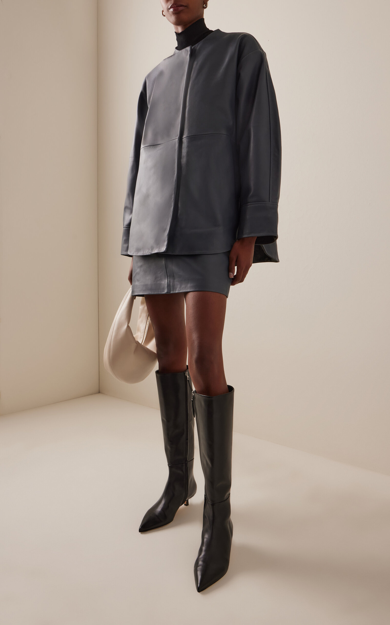 Sabrina Leather Knee Boots black - 3