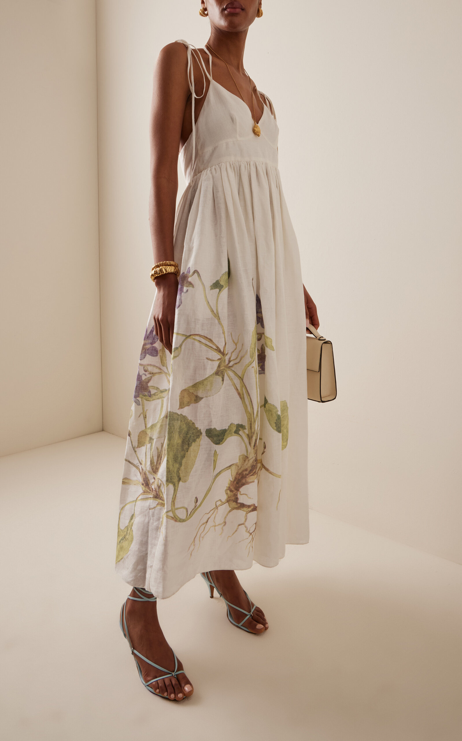 Linen Dress floral - 2