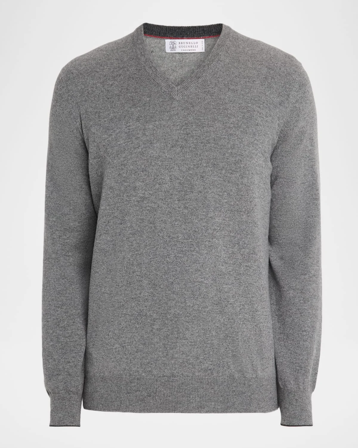 Men's Cashmere Classic Fit V-Neck Sweater - 1