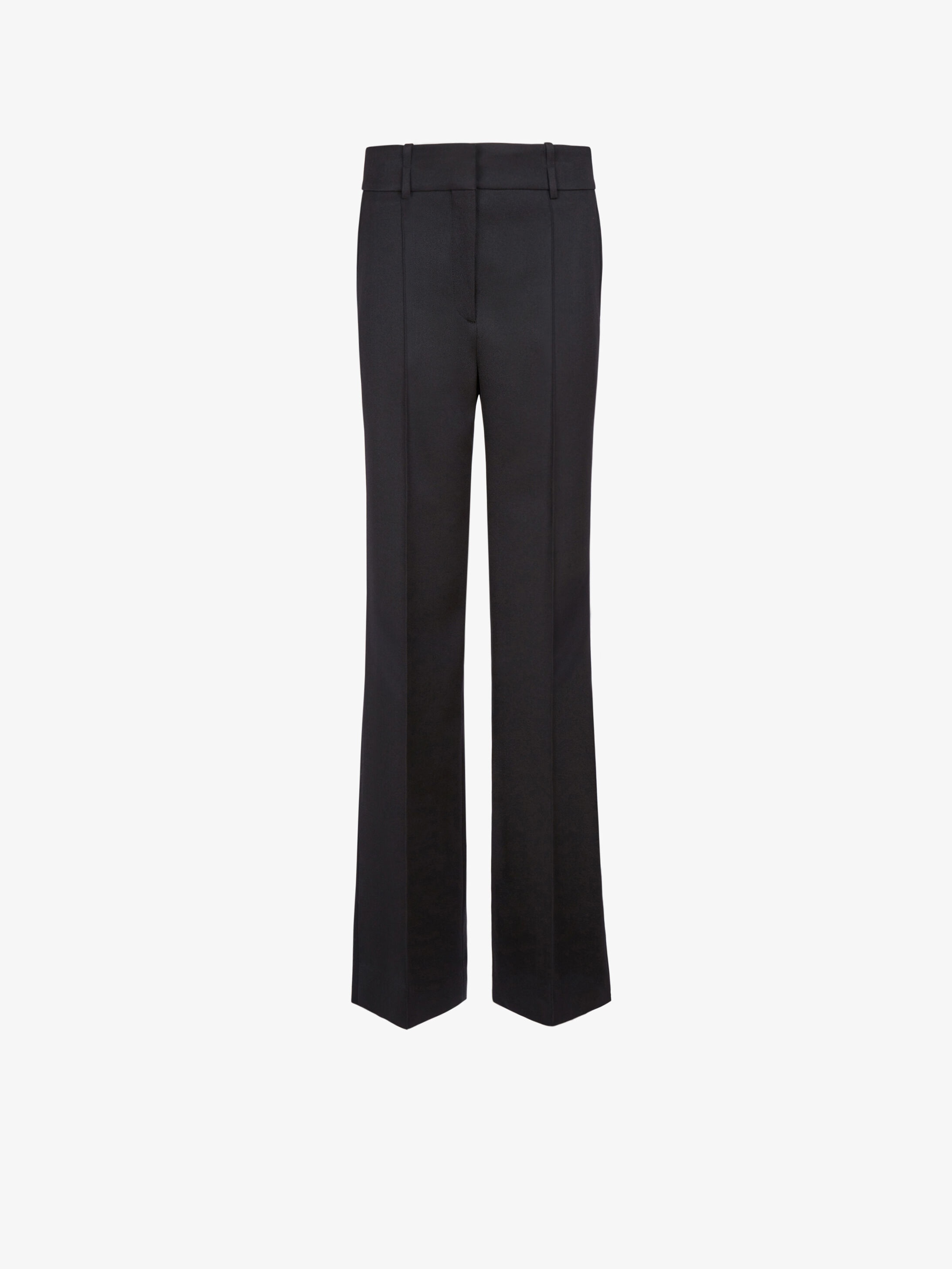 High waisted pants in drill wool - 1