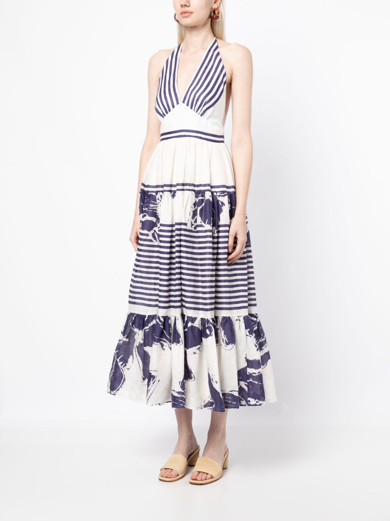 Valerie floral stripes-print dress 3