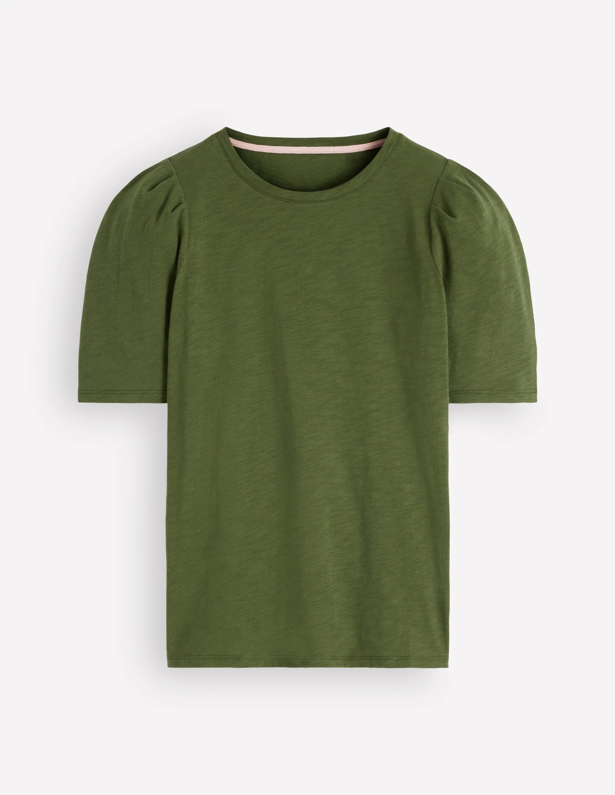 Sophie Puff Sleeve T-shirt-Brunswick Green - 1