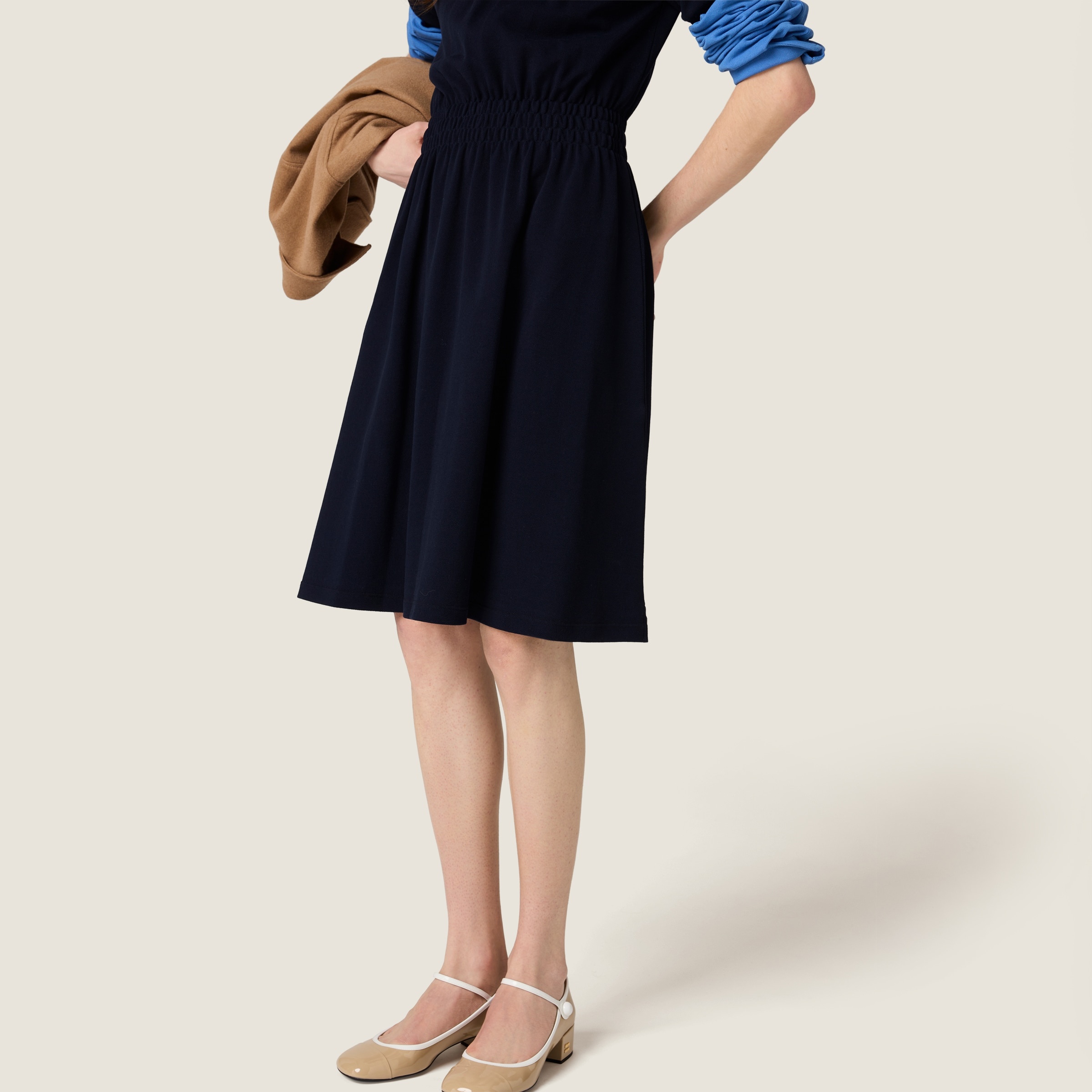 Cotton piqué dress - 5